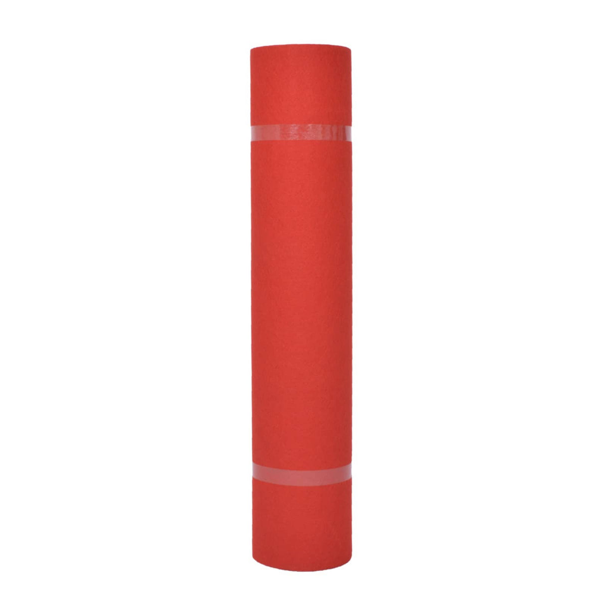 Vidaxl tapijt effen rood 1 x 24 m stof
