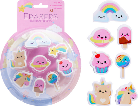 Gummen happy rainbow 8 stuks op kaart
