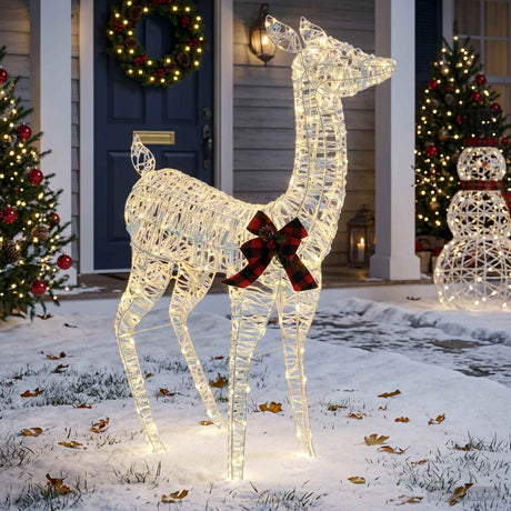 Vidaxl 3d kerst rendier loviisa 200 led's warmwit 96 x 40 x 140 cm