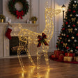 Vidaxl 3d kerst rendier loviisa 200 led's warmwit 96 x 40 x 140 cm