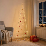 Vidaxl metalen kerstboom kuopio 150 cm poedergecoat staal wit