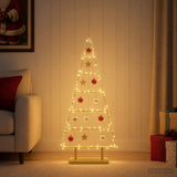 Vidaxl metalen kerstboom kuopio 90 cm staal goud