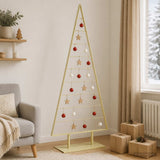 Vidaxl metalen kerstboom kuopio 210 cm staal goud