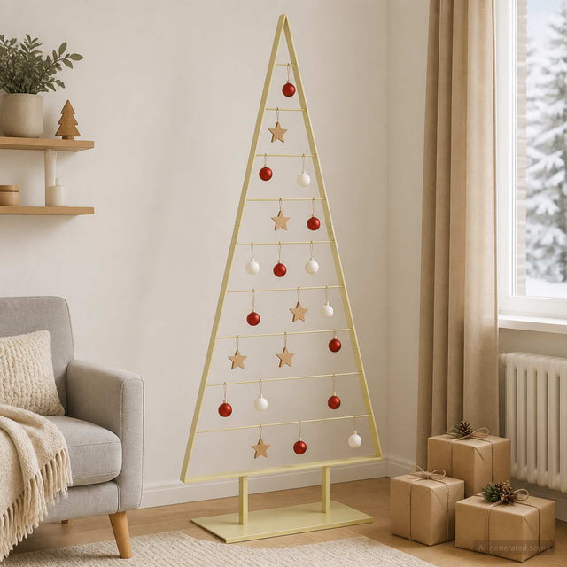 Vidaxl metalen kerstboom kuopio 210 cm staal goud