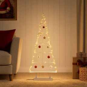 Vidaxl metalen kerstboom kuopio 90 cm staal wit