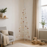 Vidaxl metalen kerstboom met inklapbare standaard kuopio 210 cm staal