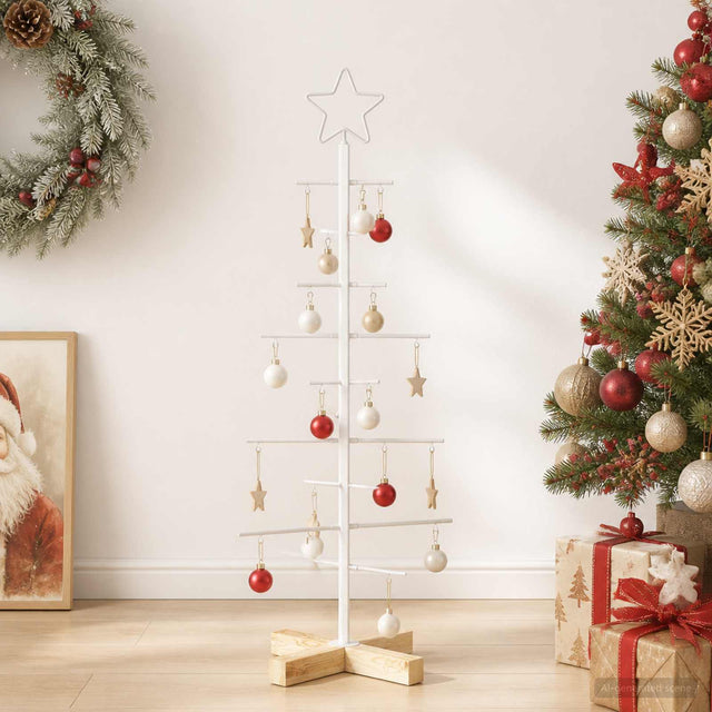 Vidaxl metalen kerstboom met standaard kuopio 90 cm staal wit