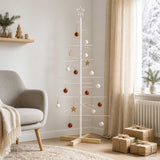Vidaxl metalen kerstboom met standaard kuopio 150 cm staal wit