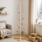 Vidaxl metalen kerstboom met standaard kuopio 180 cm staal wit