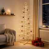 Vidaxl metalen kerstboom met standaard kuopio 210 cm staal wit