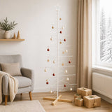 Vidaxl metalen kerstboom met standaard kuopio 210 cm staal wit