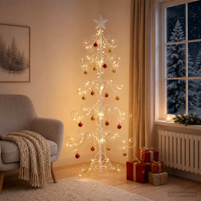 Vidaxl metalen kerstboom kuopio 150 cm staal wit
