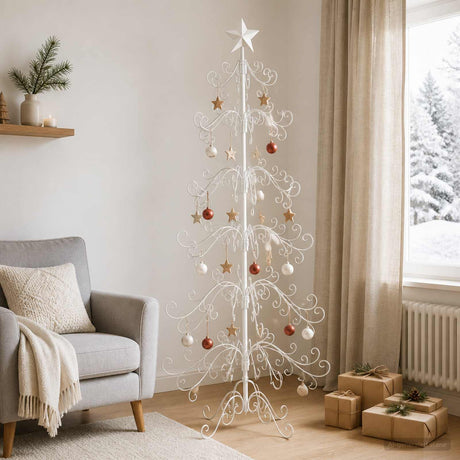 Vidaxl metalen kerstboom kuopio 180 cm staal wit