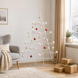 Vidaxl metalen kerstboom met houder kuopio 140 cm staal wit