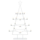 Vidaxl metalen kerstboom met houder kuopio 140 cm staal wit