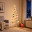Vidaxl metalen kerstboom kuopio 125 cm warmwit staal wit