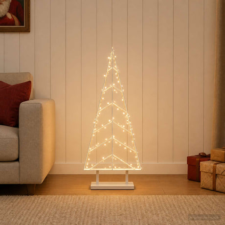 Vidaxl metalen kerstboom met standaard kuopio 90 cm staal wit