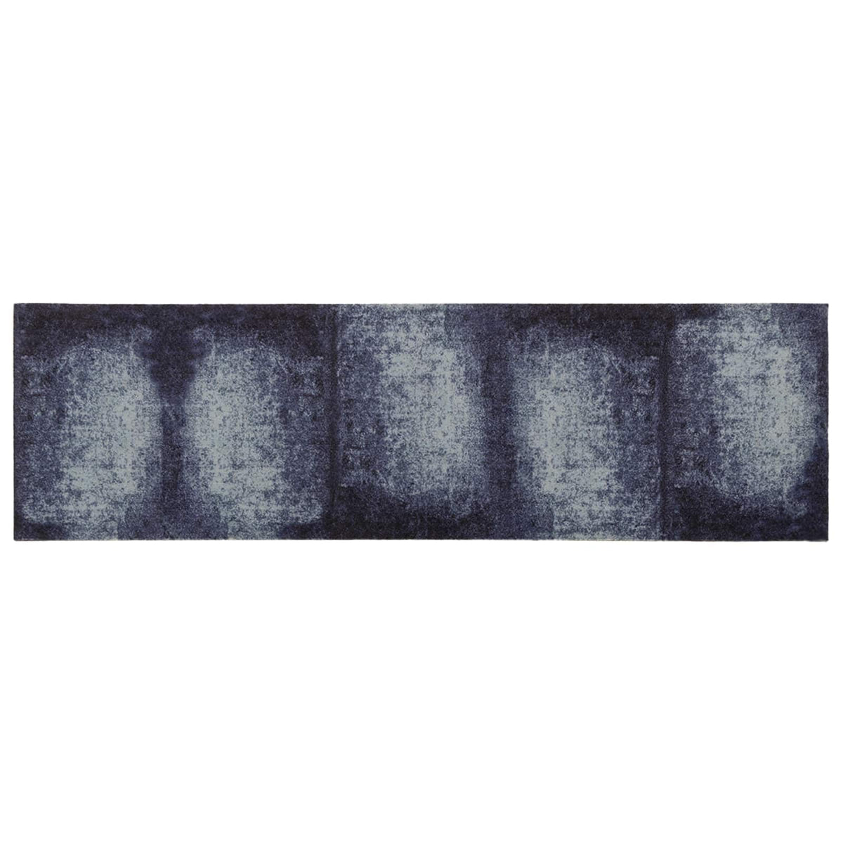 Vidaxl keuken vloerkleed blauwe schaduw 150 x 45 cm 100% polyamide