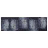 Vidaxl keuken vloerkleed blauwe schaduw 150 x 45 cm 100% polyamide