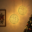 Vidaxl kerst finial licht 2 st 1900 led's warmwit diameter 60 x 63 cm