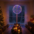 Vidaxl kerst finial licht 950 led's meerkleurig diameter 60 x 63 cm