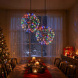 Vidaxl kerst finial licht 2 st 400 led's meerkleurig