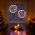 Vidaxl kerst finial licht 2 st 600 led's meerkleurig