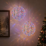 Vidaxl kerst finial licht 2 st 1500 led's meerkleurig