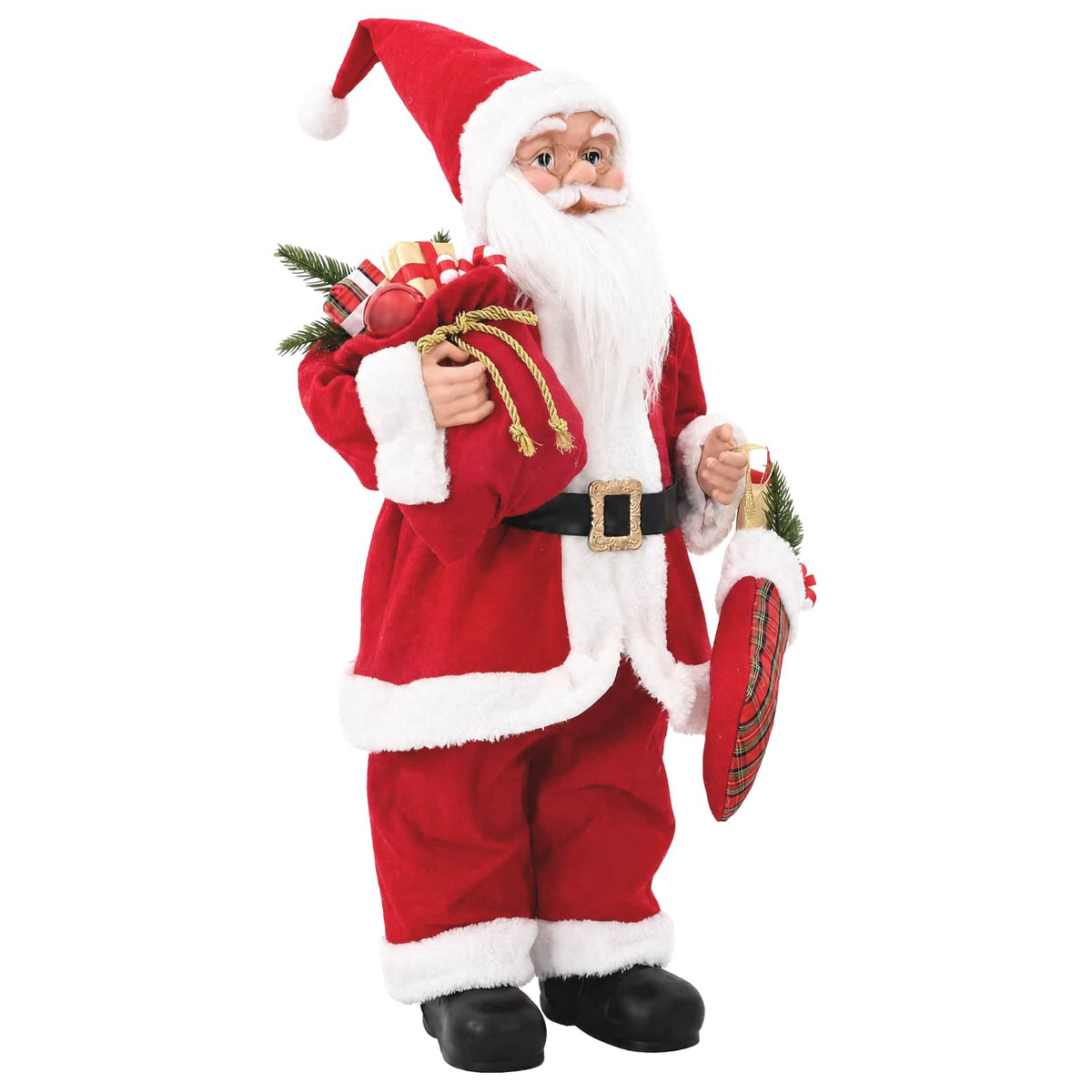Vidaxl kerstman figuur rood 62 cm polyester