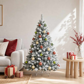 Vidaxl kerstballen set 30 st rood, groen en goud ø 6 cm kunststof