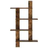 Vidaxl wandplank gerookt eiken 61 x 13,5 x 105 cm bewerkt hout