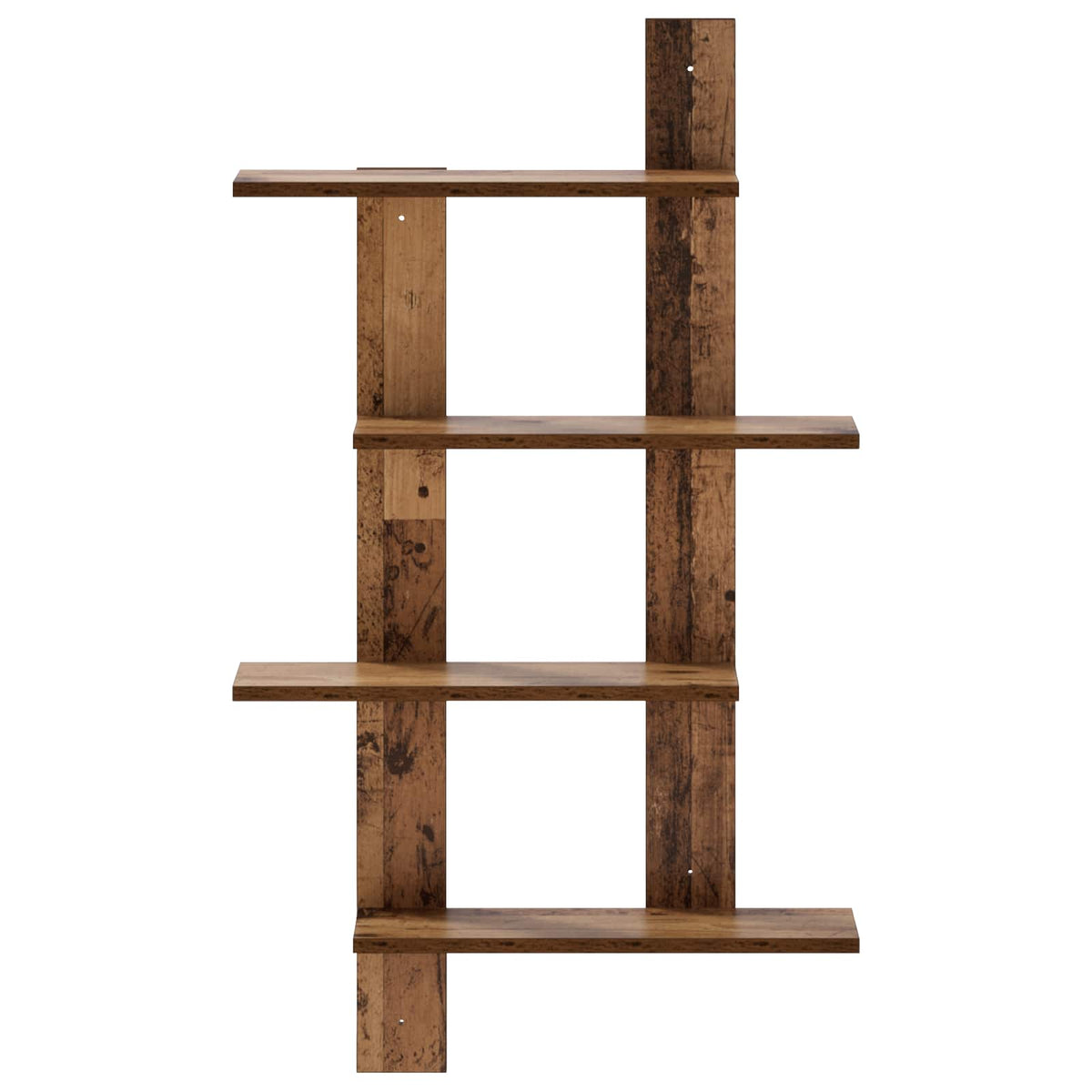 Vidaxl wandplank oud hout 61 x 13,5 x 105 cm bewerkt hout