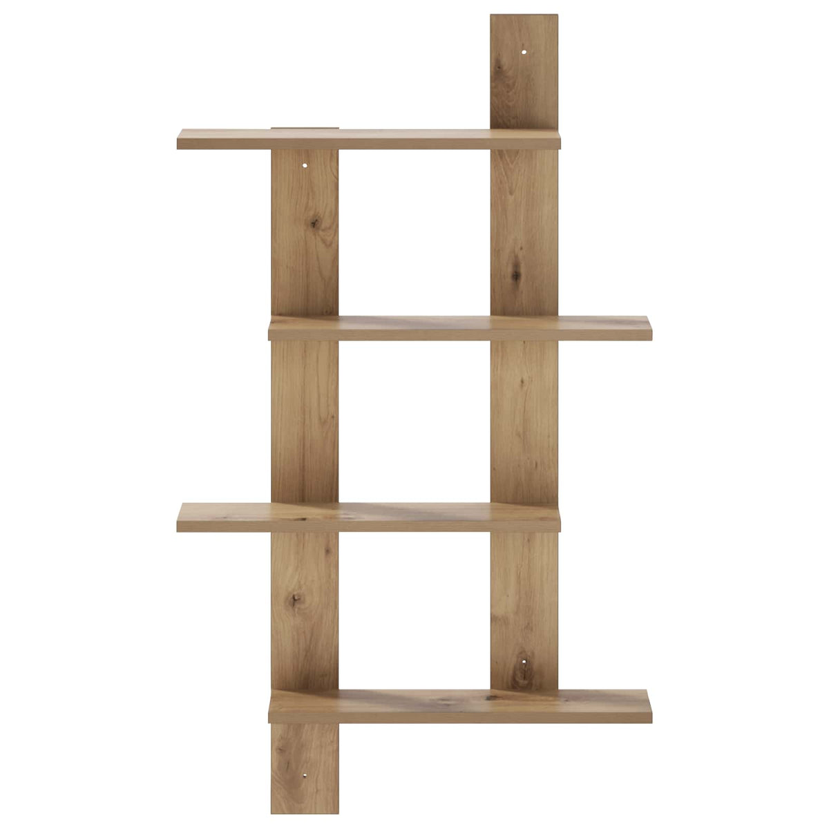 Vidaxl wandplank artisanaal eiken 61 x 13,5 x 105 cm bewerkt hout