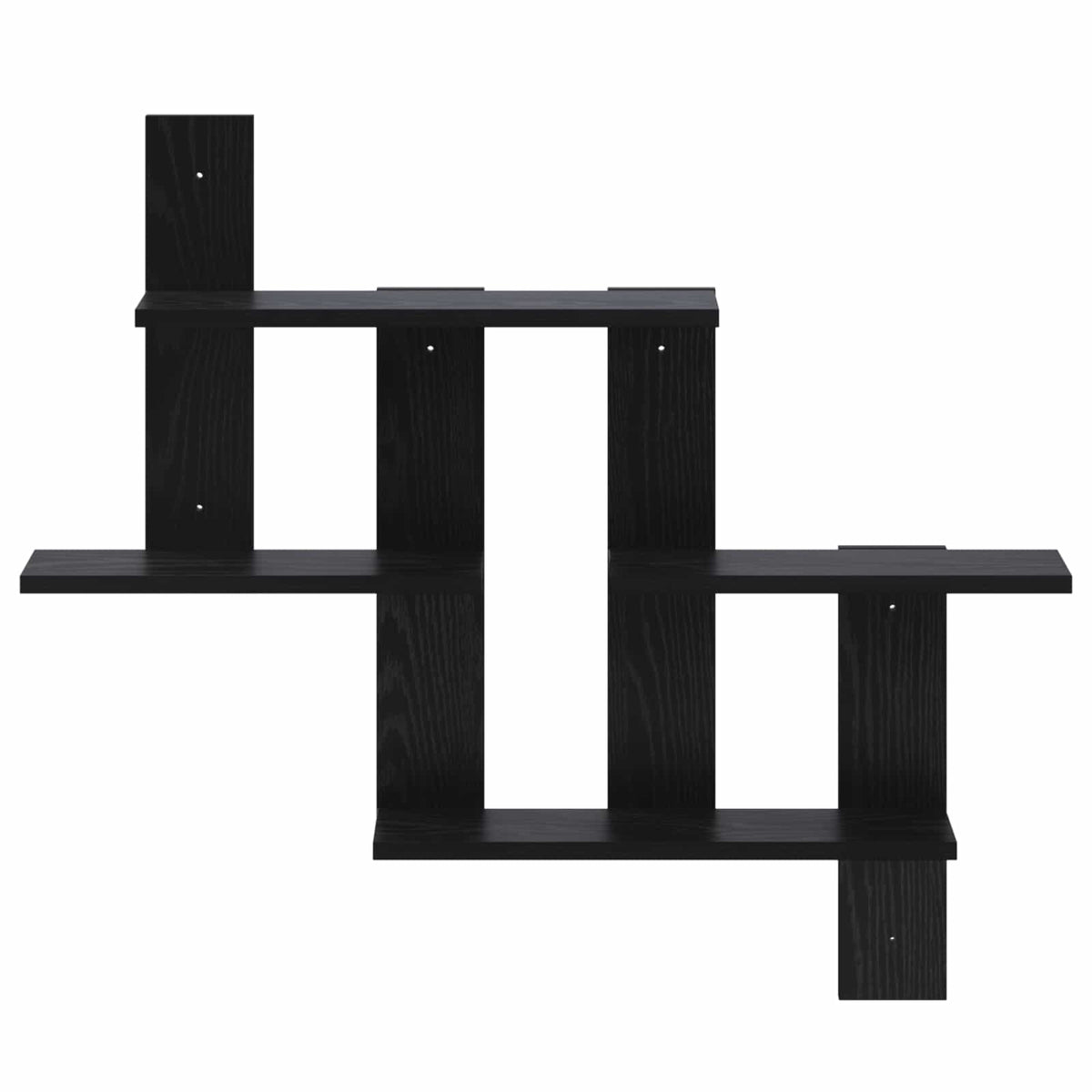 Vidaxl wandplank zwart eiken 85 x 13,5 x 73,5 cm bewerkt hout