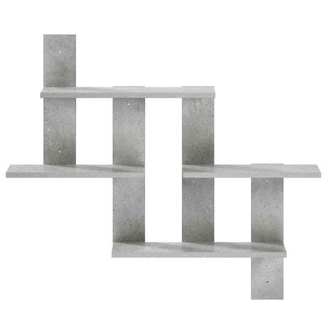 Vidaxl wandplank betongrijs 85 x 13,5 x 73,5 cm bewerkt hout