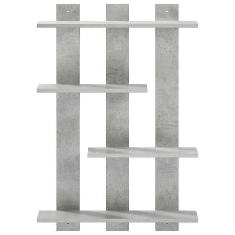 Vidaxl wandplank betongrijs 61 x 13,5 x 88 cm bewerkt hout