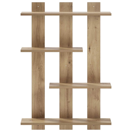 Vidaxl wandplank artisan eiken 61 x 13,5 x 88 cm bewerkt hout