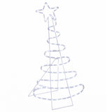 Vidaxl led-kerstboomsilhouet loviisa 100 led's koel wit 51 x 99 cm