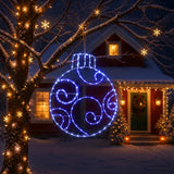 Vidaxl led-kerstbal loviisa 160 led's blauw 55 x 65 cm