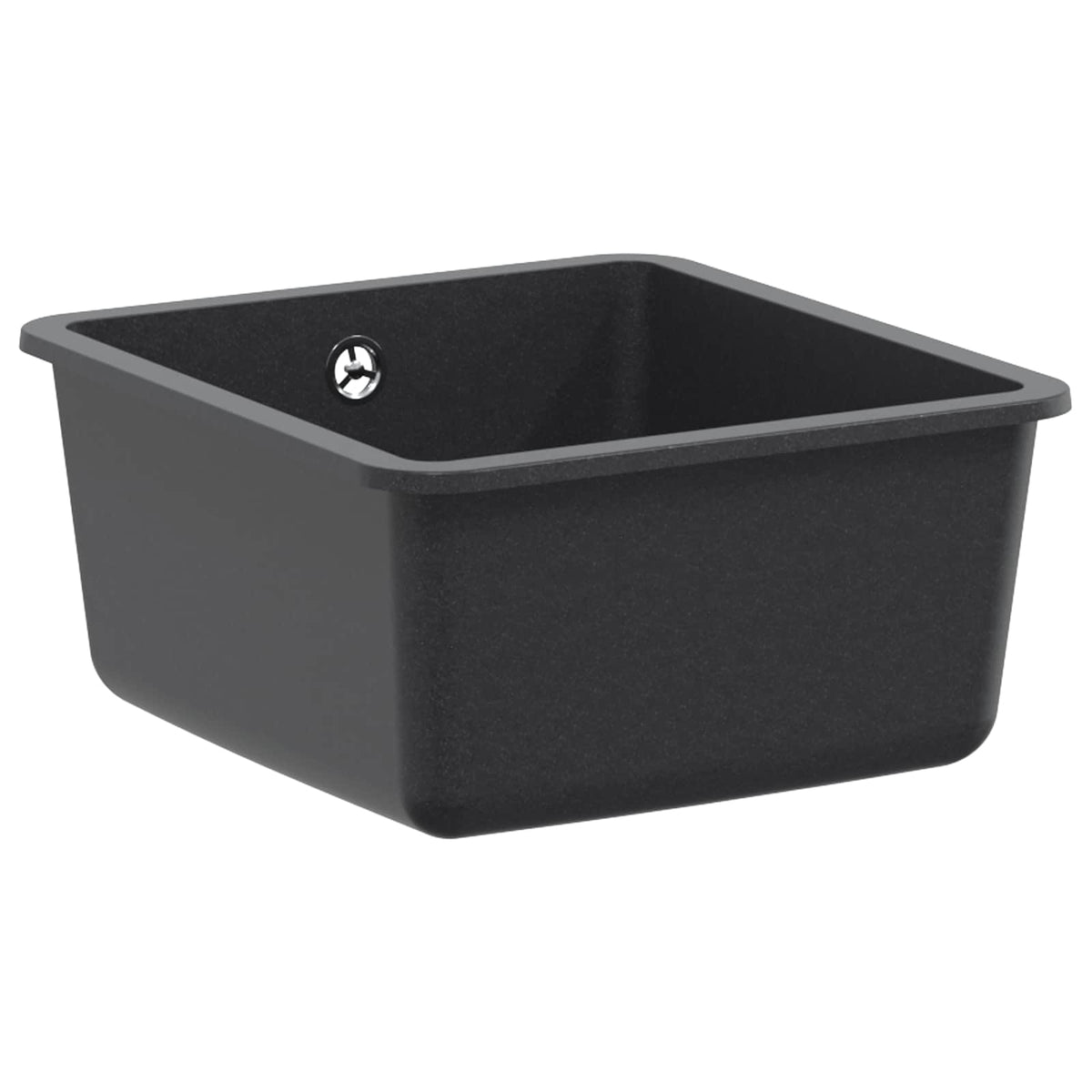 Vidaxl enkele spoelbak graniet 42 x 46 x 31 cm grafiet