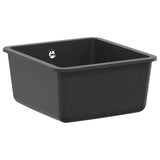 Vidaxl enkele spoelbak graniet 42 x 46 x 31 cm grafiet