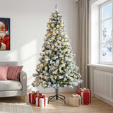 Vidaxl kunstmatige inklapbare kerstboom 120 cm 150 led's warmwit