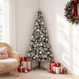 Vidaxl kunstkerstboom met kerstbal 150 cm 150 led's warmwit