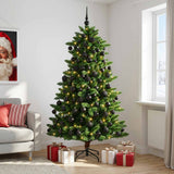 Vidaxl kunstkerstboom met ballen 180 cm 300 led's warmwit