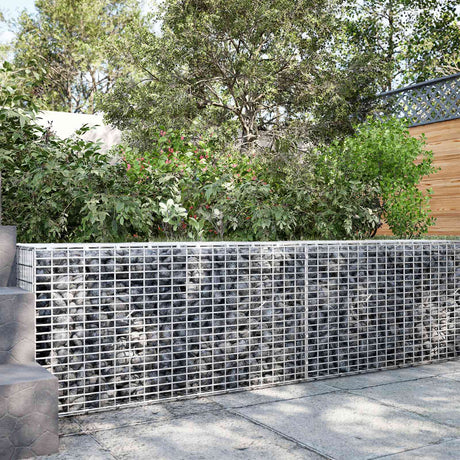 Vidaxl gabion met 3,5 mm draad en 5x2,5 cm gaas 100x10x50 cm