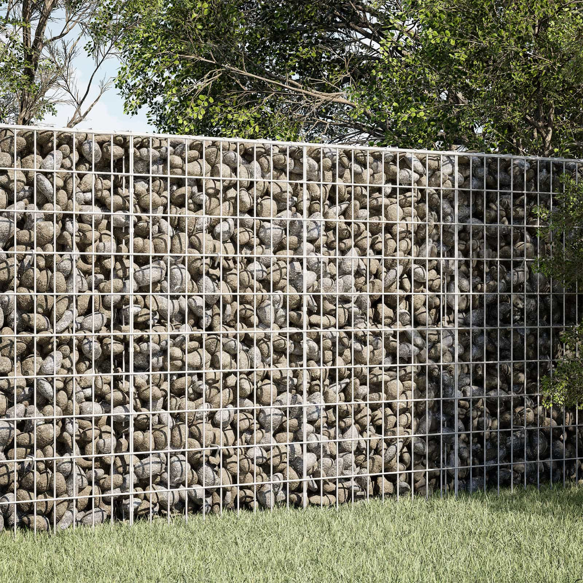 Vidaxl gabion met 3,5 mm draad en 5x10 cm mesh 100x50x100 cm