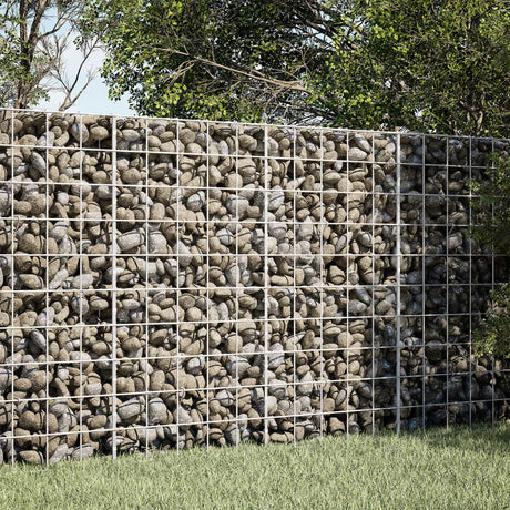 Vidaxl gabion met 3,5 mm draad en 10x10 cm gaas 50x30x100 cm