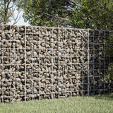 Vidaxl gabion met 5 mm draad en 10x10 cm gaas 50x10x100 cm