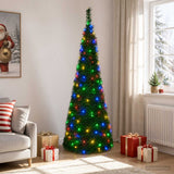 Vidaxl pop-up led-kerstboom 210 cm 200 led's pvc groen