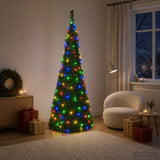 Vidaxl pop-up led-kerstboom 210 cm 200 led's pvc groen